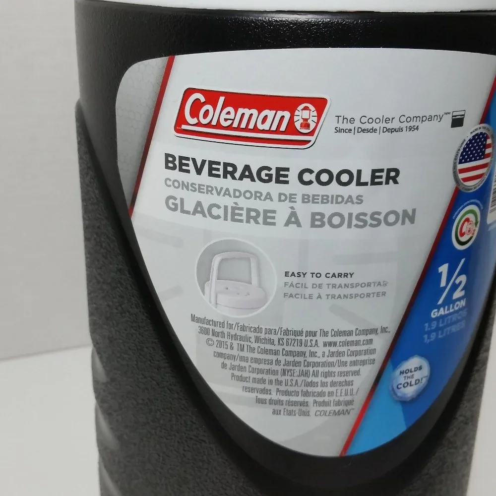Coleman Personal Beverage Cooler 1/2 Gallon Black